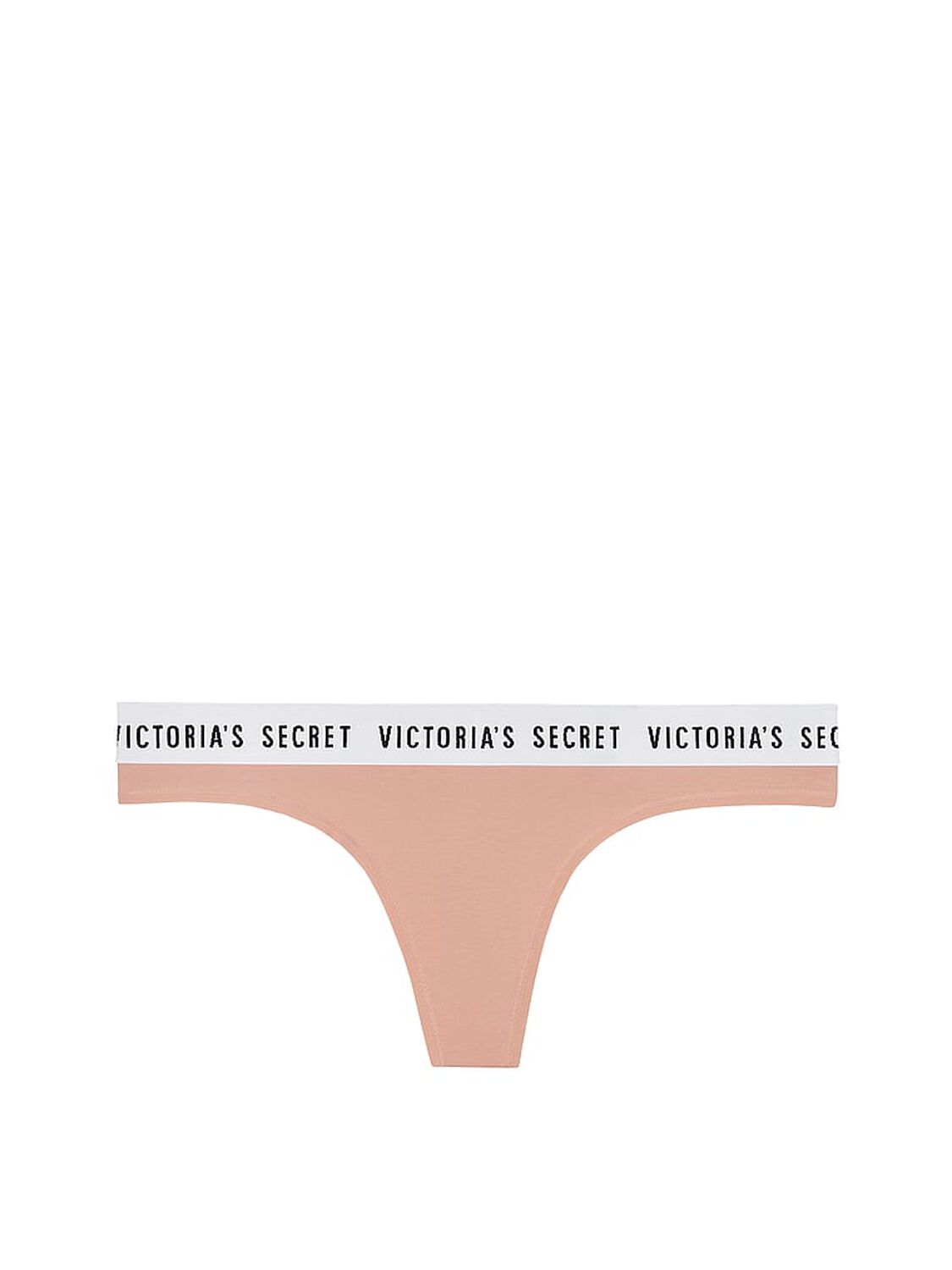 vs Victoria's Secret Stretch Cotton Logo Thong Panty Misty Rose 3 of 3 