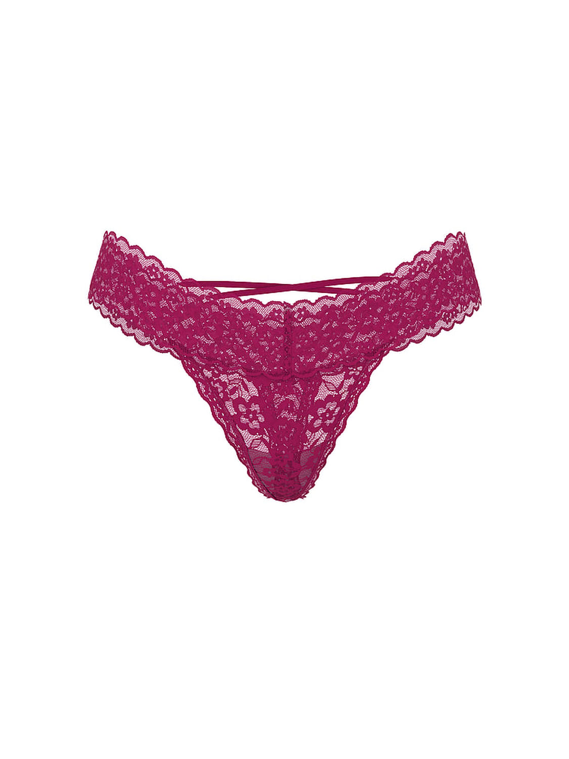 vs The Lacie Lace Strappy-Back Thong Panty Luscious Rose 3 of 3 