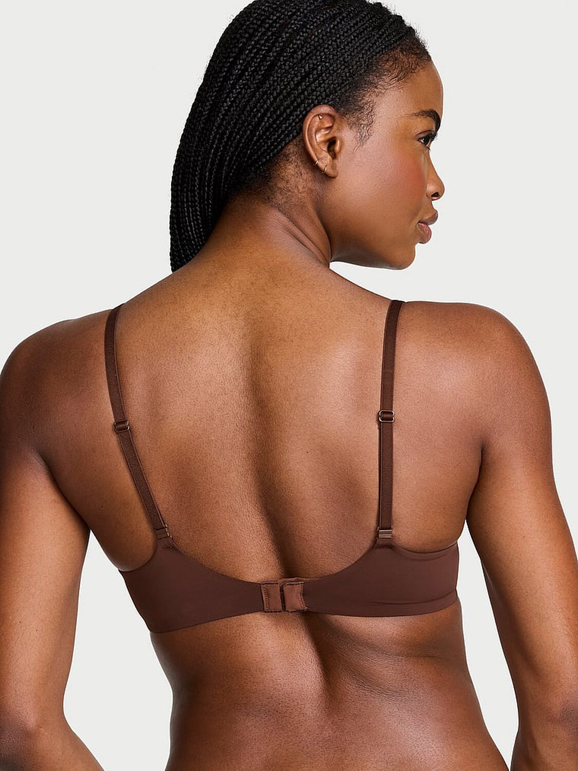 vs The T-Shirt Smooth Lightly Lined Demi Bra Ganache 2 of 4 