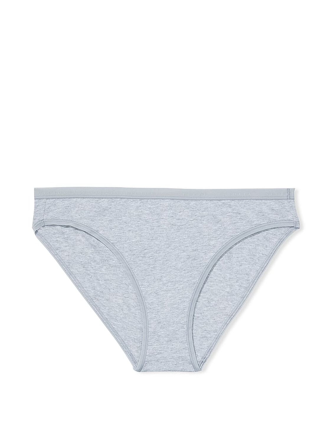 vs Victoria's Secret Stretch Cotton Bikini Panty Medium Heather Grey 3 of 4 