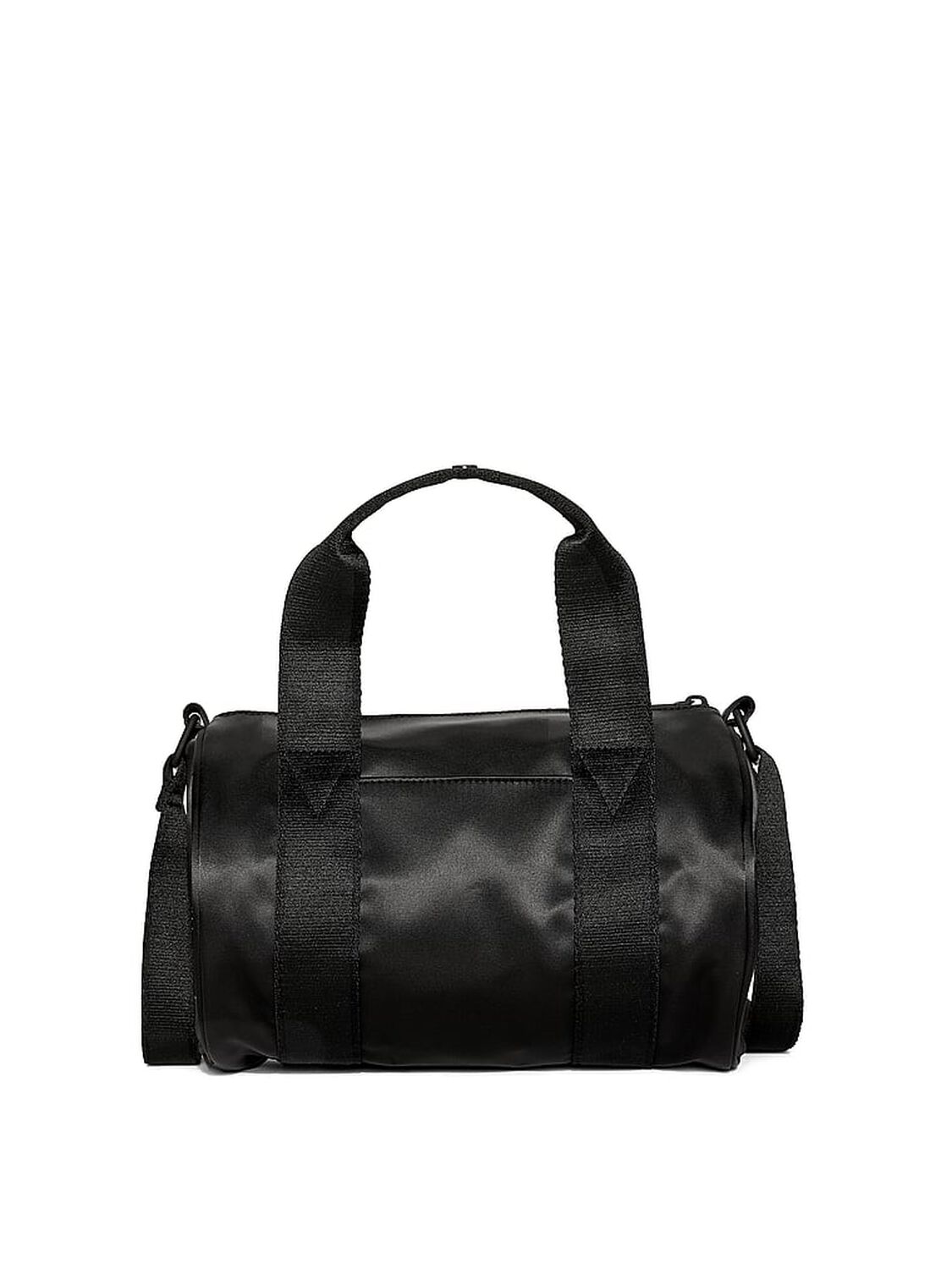 vs Victoria's Secret VSX Satin Mini Duffle Crossbody Bag Black 2 of 2 