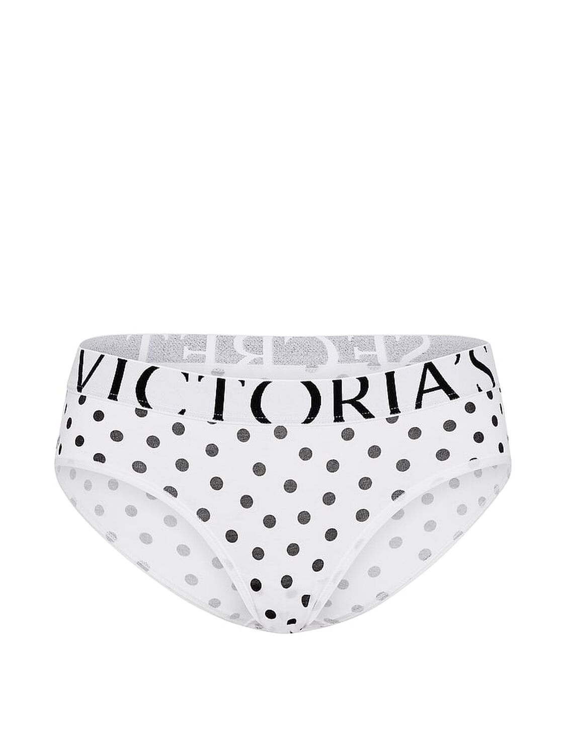 vs Cotton Exploded Logo Cotton Hiphugger Panty Vs White Dots 3 of 3 