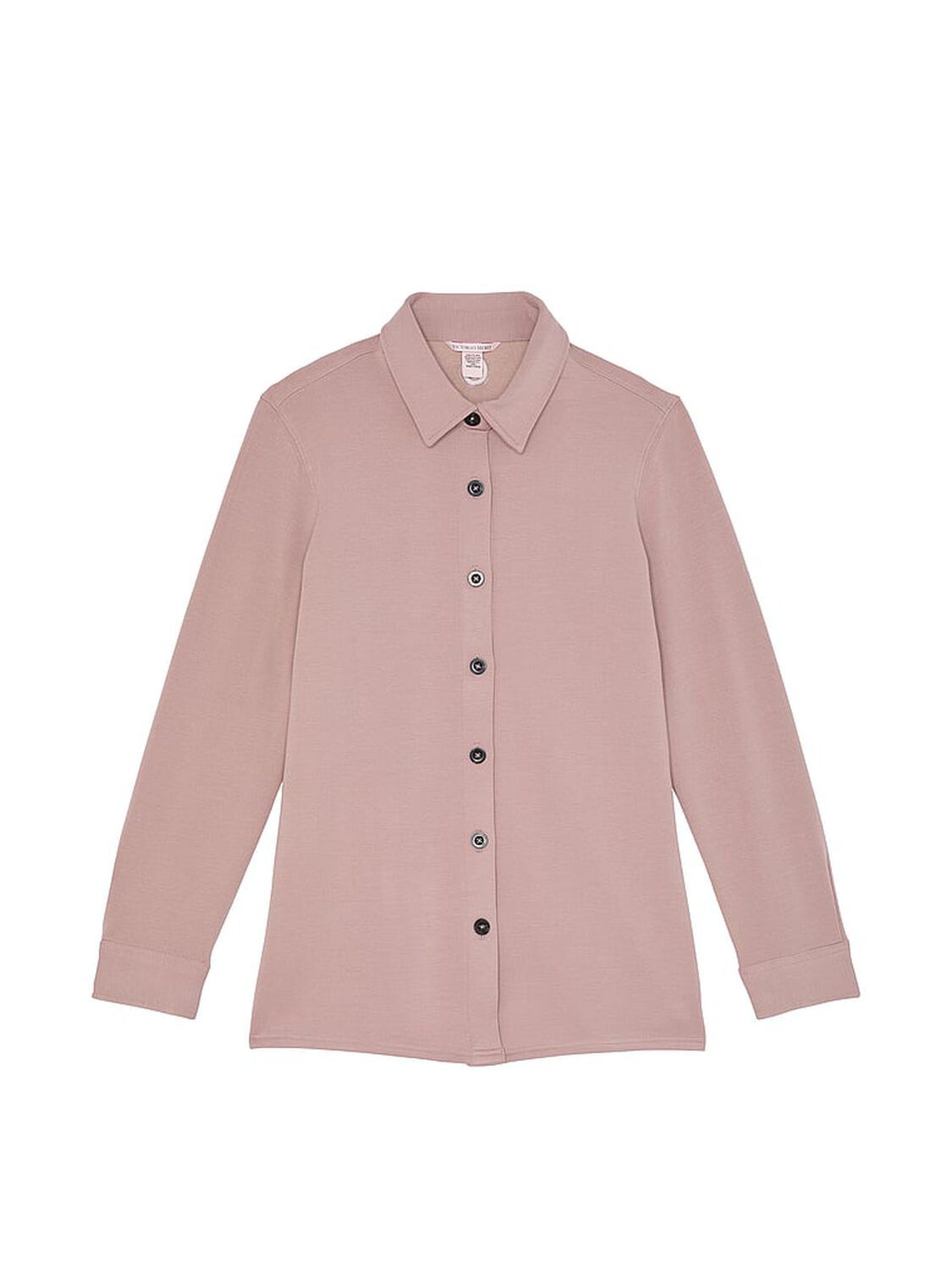 vs Victoria's Secret Brushed Modal Fleece Oversized Shirt French Mauve 3 of 5 