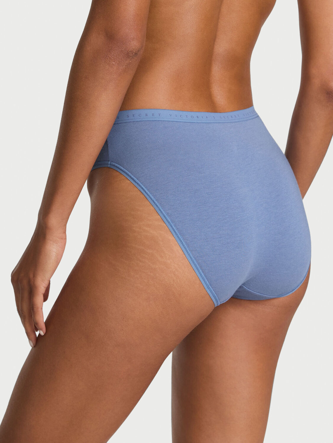 vs Victoria's Secret Stretch Cotton High-Leg Brief Panty Moonlight Blue 2 of 3 