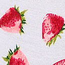 Logo Cotton Boyshort Panty, White Strawberries, swatch