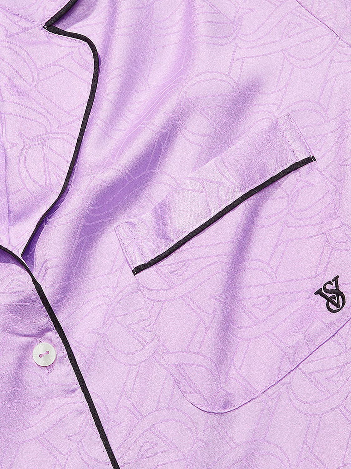 vs Victoria's Secret Satin Long Pajama Set Hot Pink 4 of 4 