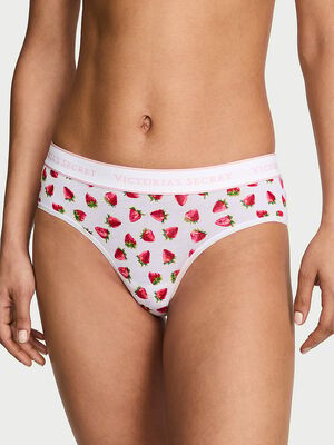 Logo Cotton Hiphugger Panty