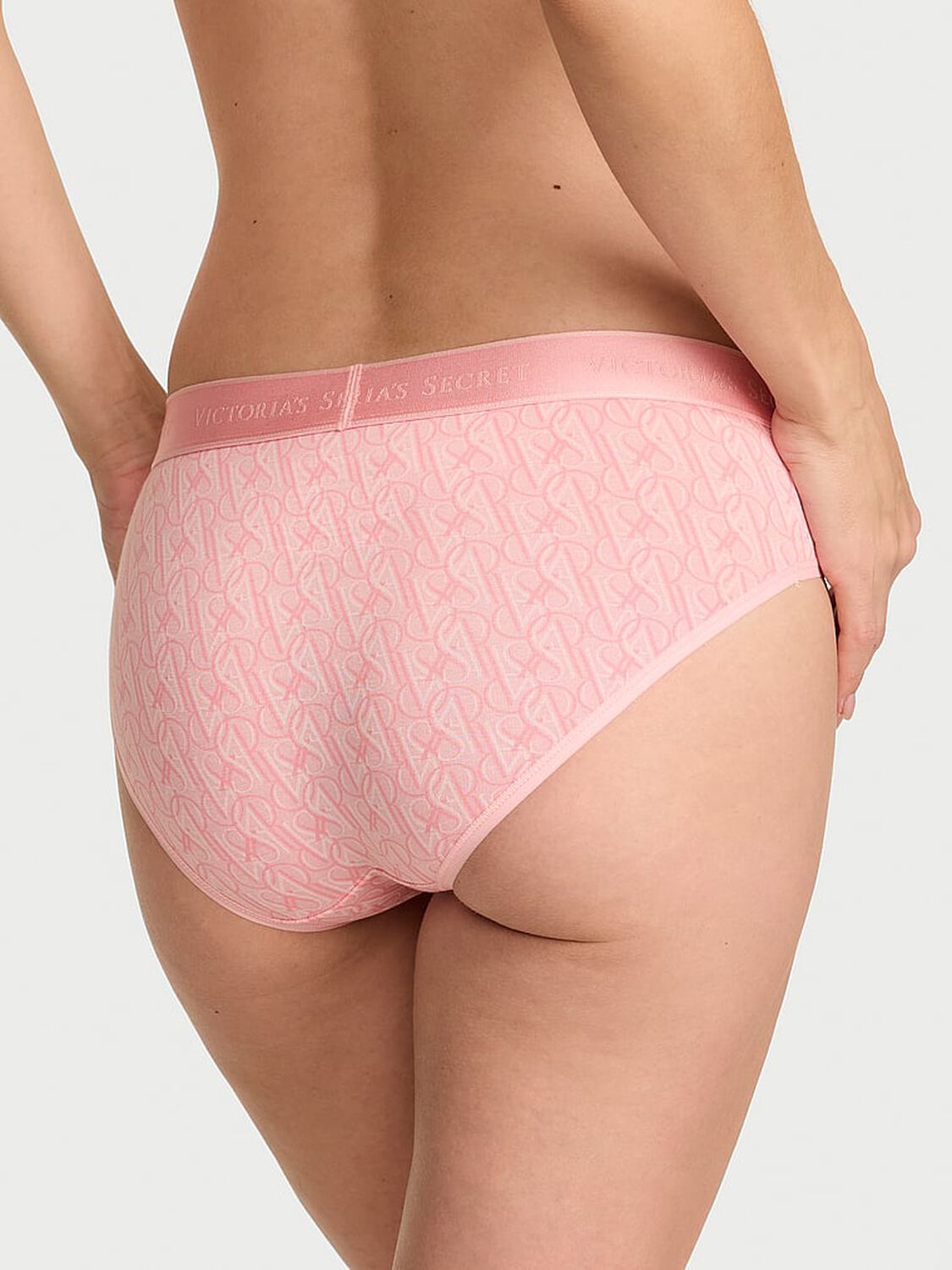 vs Cotton Logo Cotton Hiphugger Panty Pretty Blossom Logos 2 of 3 