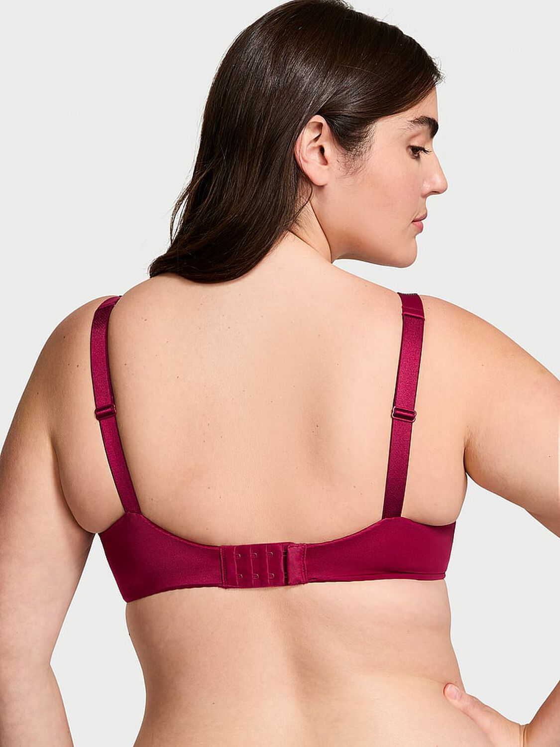 vs Very Sexy Bombshell Shine Strap Add-2-Cups Push-Up Bra Campari Red 2 of 4 
