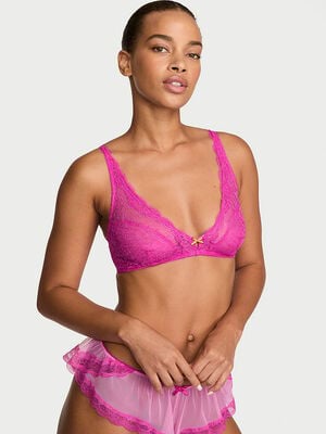 Tease Lace Wireless Plunge Bralette