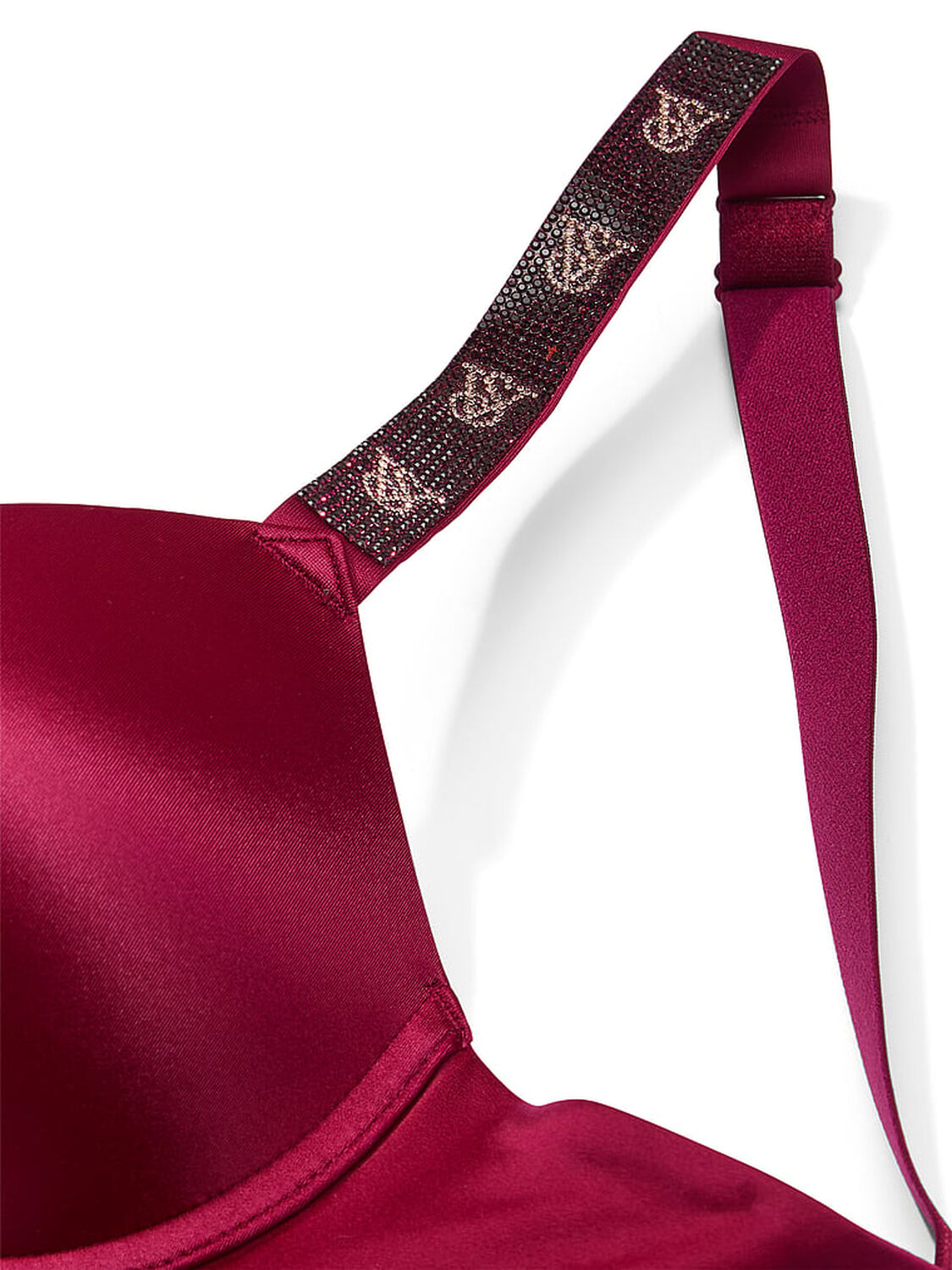 vs Very Sexy Shine Strap Push-Up Bra Campari Red 4 of 4 