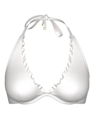 VS Archives Essential Ruffled Halter Bikini Top