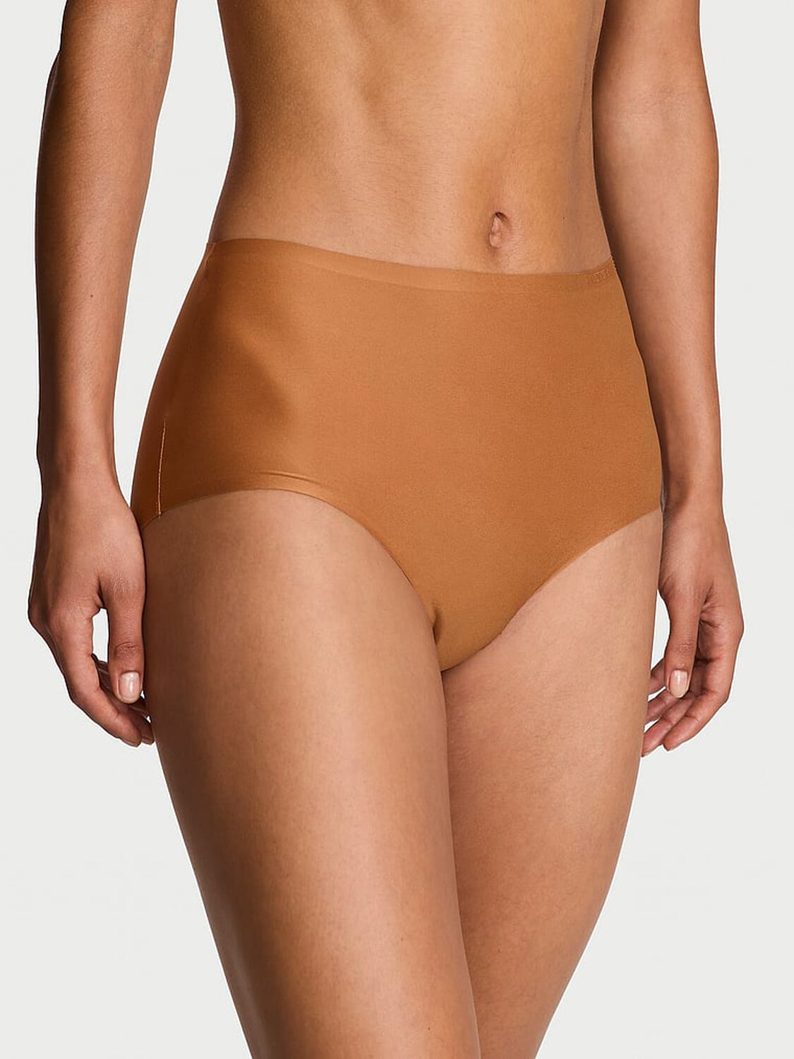 vs Body By Victoria Body by Victoria Flex Mid-Rise Modern Brief Panty Sandalwood 1 of 3 