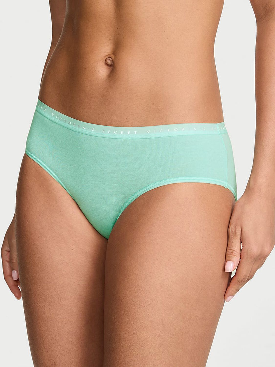 vs Victoria's Secret Stretch Cotton Hiphugger Panty Waterfall 1 of 2 