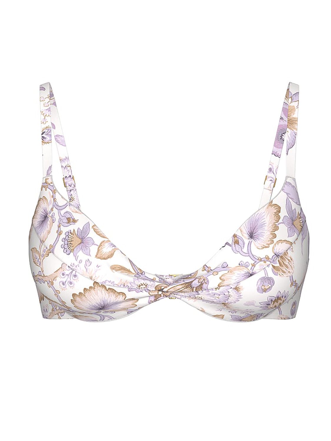 vs Victoria's Secret Swim Essential Twist Push-Up Bikini Top Delicate Violet Floral 3 of 3 
