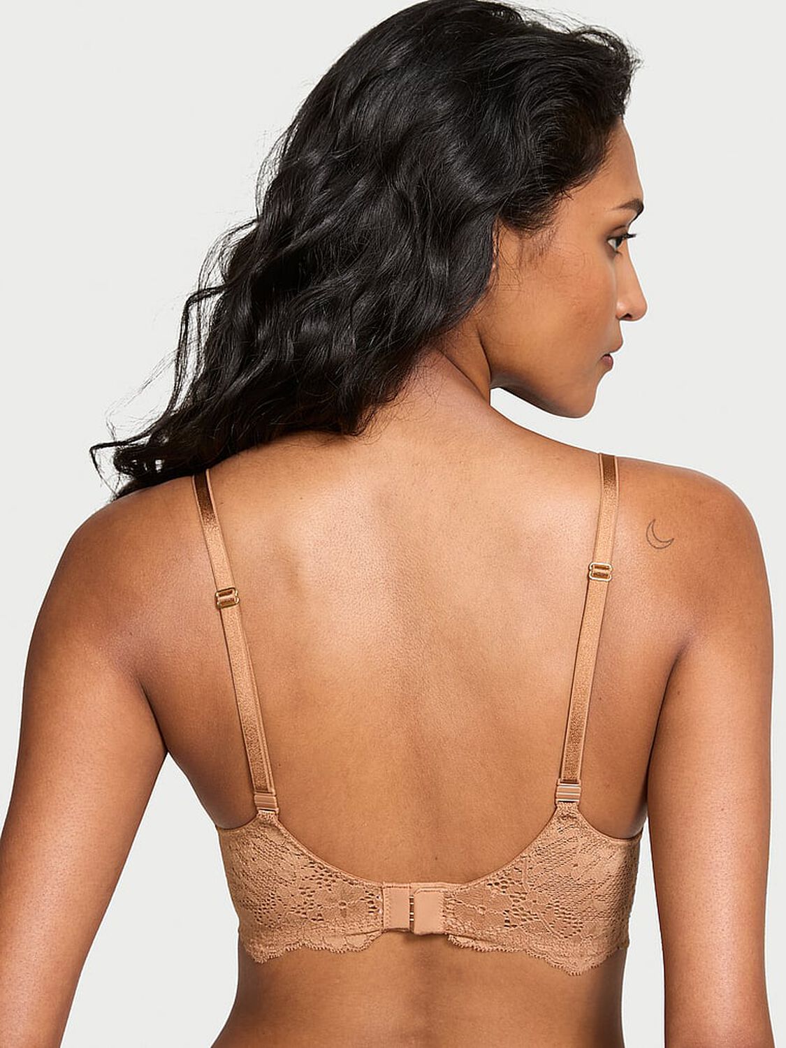vs Dream Angels Wicked Unlined Lace Balconette Bra Toffee 2 of 3 