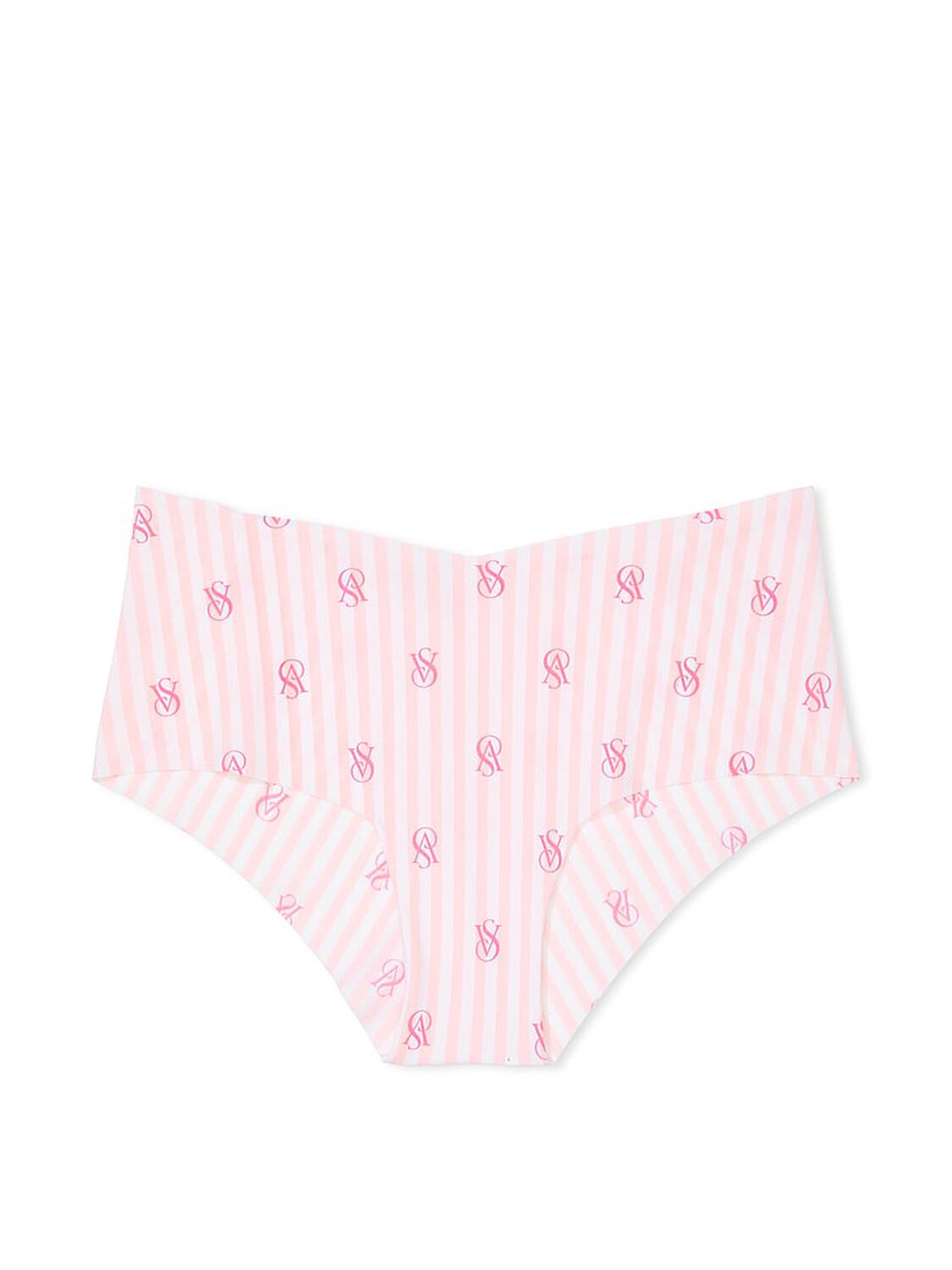 vs No-Show No-Show Cheeky Panty Purest Pink Logo Stripes 3 of 3 