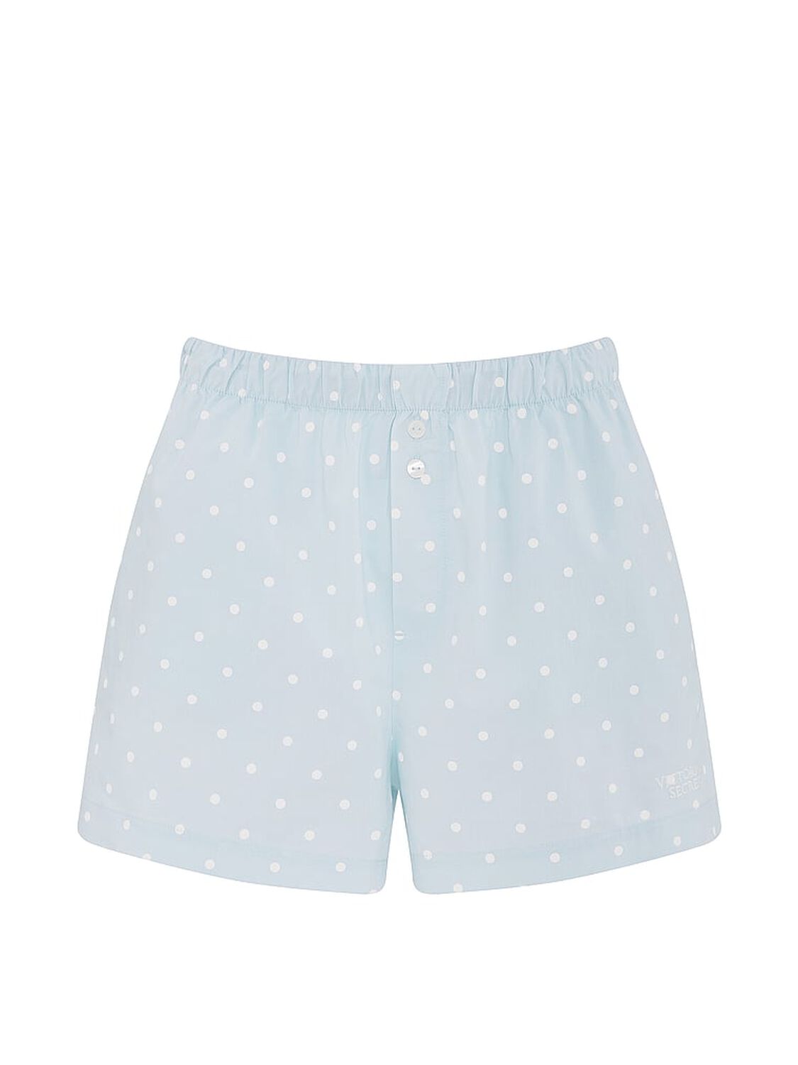 vs Victoria's Secret Mix & Match Sleep Heritage Cotton Pajama Shorts Linen Blue 3 of 3 