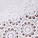 Beachwear Linen Lace-Trim Dress, VS White, swatch