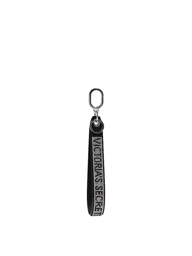 Shine Narrow Wristlet Strap Keychain Black One Size | Victoria's