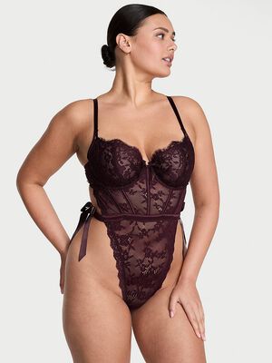 Wicked Unlined Lace Teddy