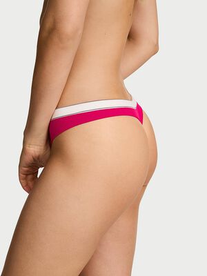 Seamless Logo Rib Thong Panty