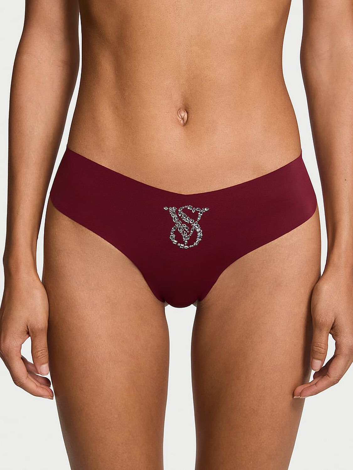 vs No-Show No-Show Thong Panty Sangria Red 1 of 3 