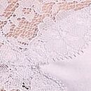 Dare to Dream Lace & Satin Flounce Slip, Feather Lilac, swatch