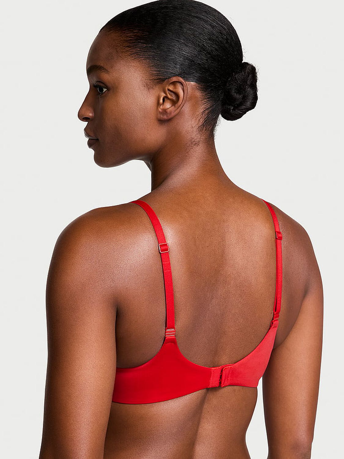 vs Body By Victoria Lace-Trim Push-Up Perfect Shape Bra Lipstick 2 of 4 