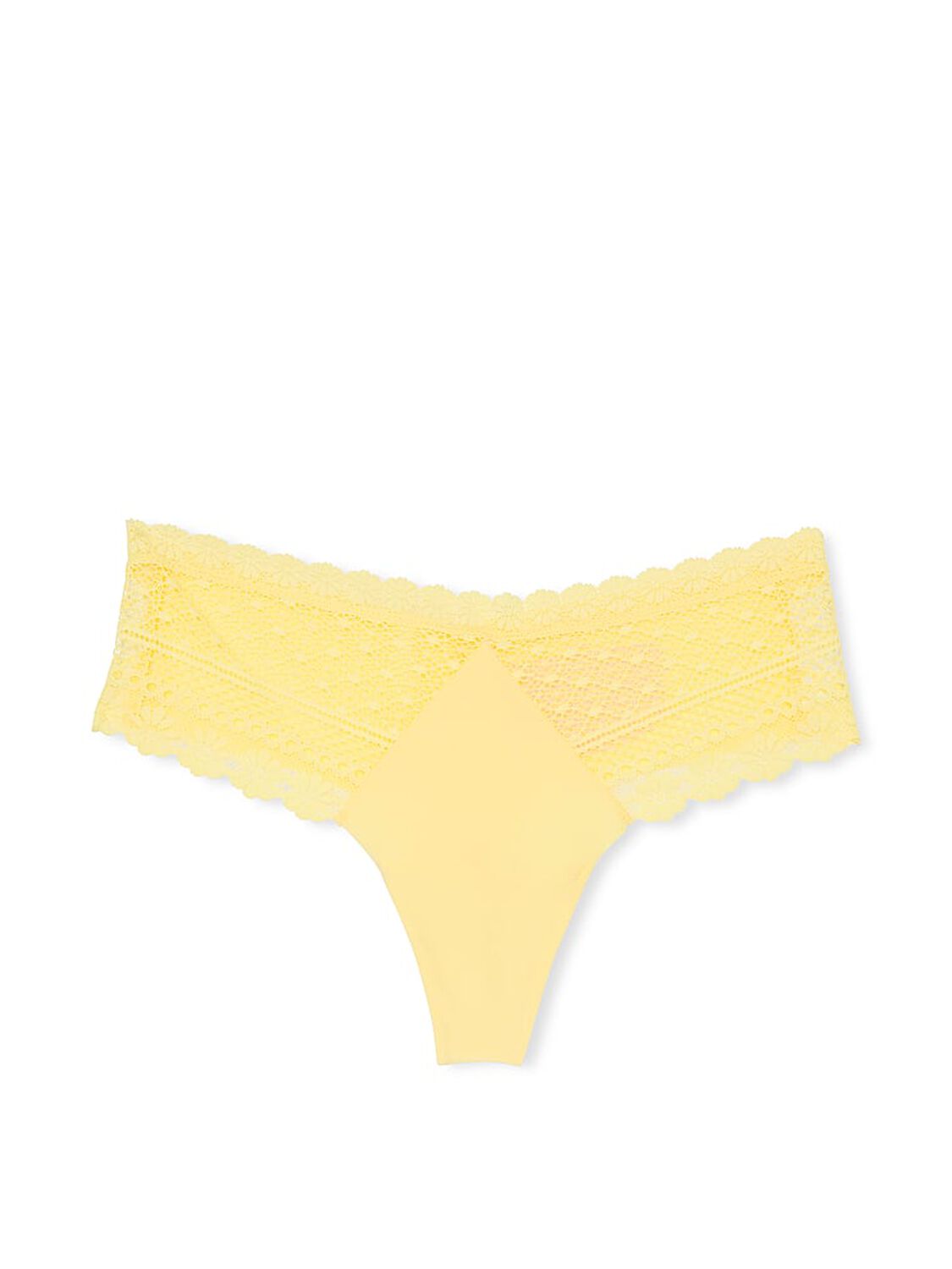 vs No-Show No-Show Daisy Lace Thong Panty Yellow Tulip 3 of 3 
