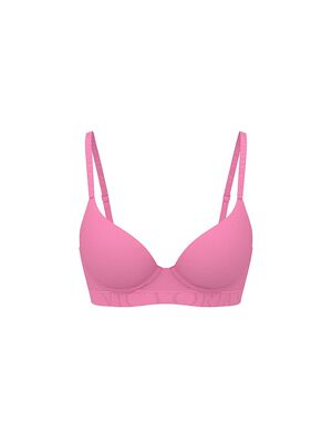 Cotton Exploded Logo Lightly Lined Demi Bra