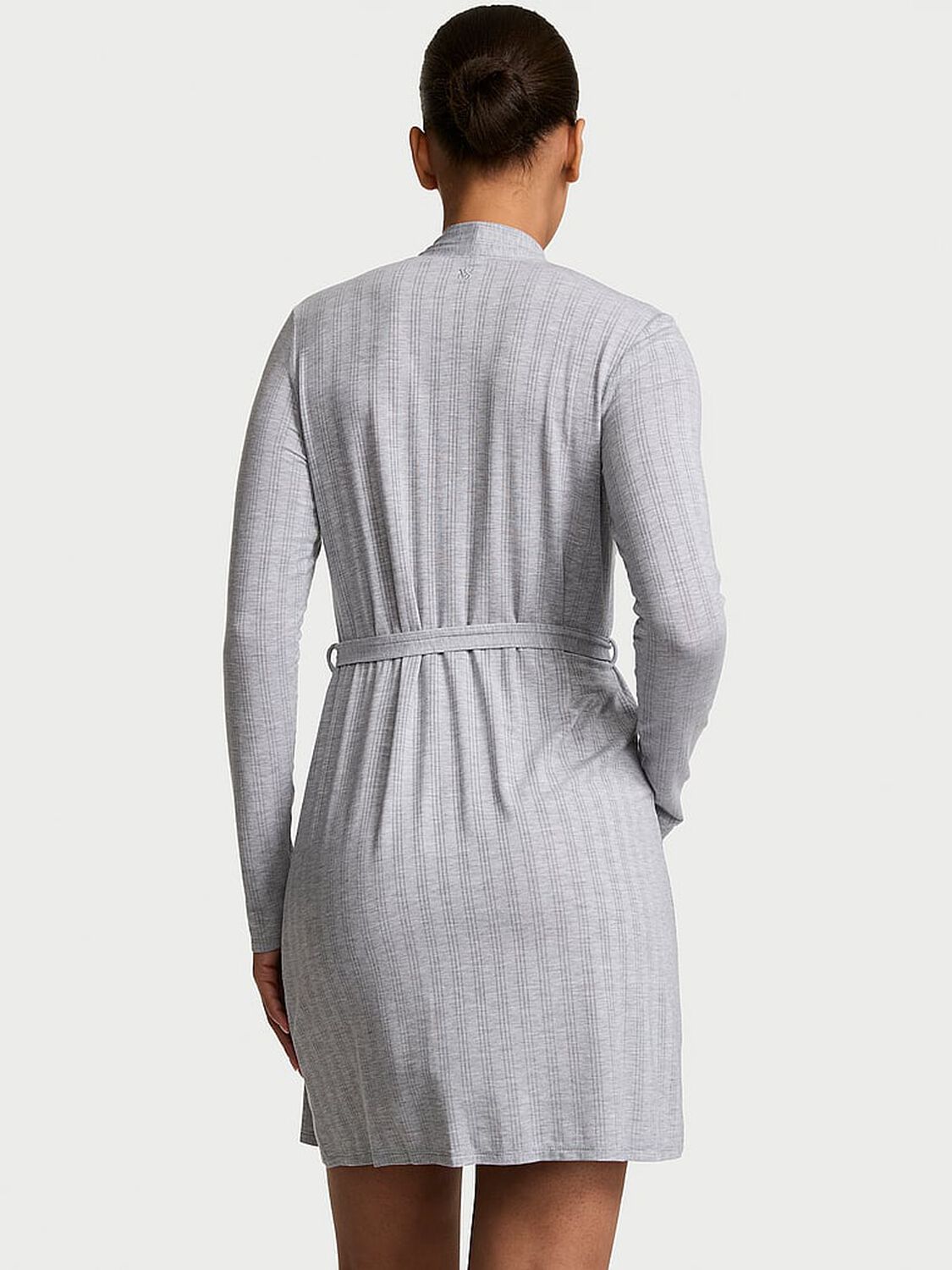 vs Victoria's Secret SoSoft&trade; Modal Ultra-Fine Short Robe Medium Heather Grey 2 of 3 