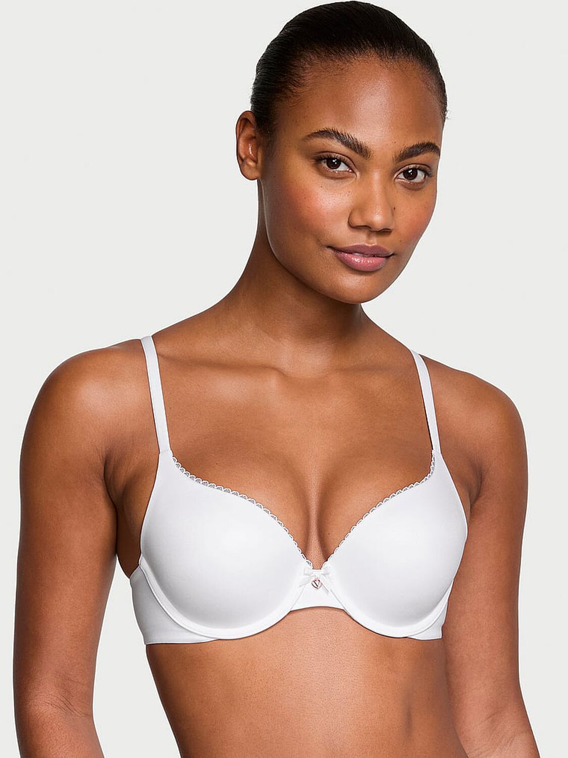vs Body By Victoria Perfect Shape Smooth Push-Up Bra White 1 of 3 