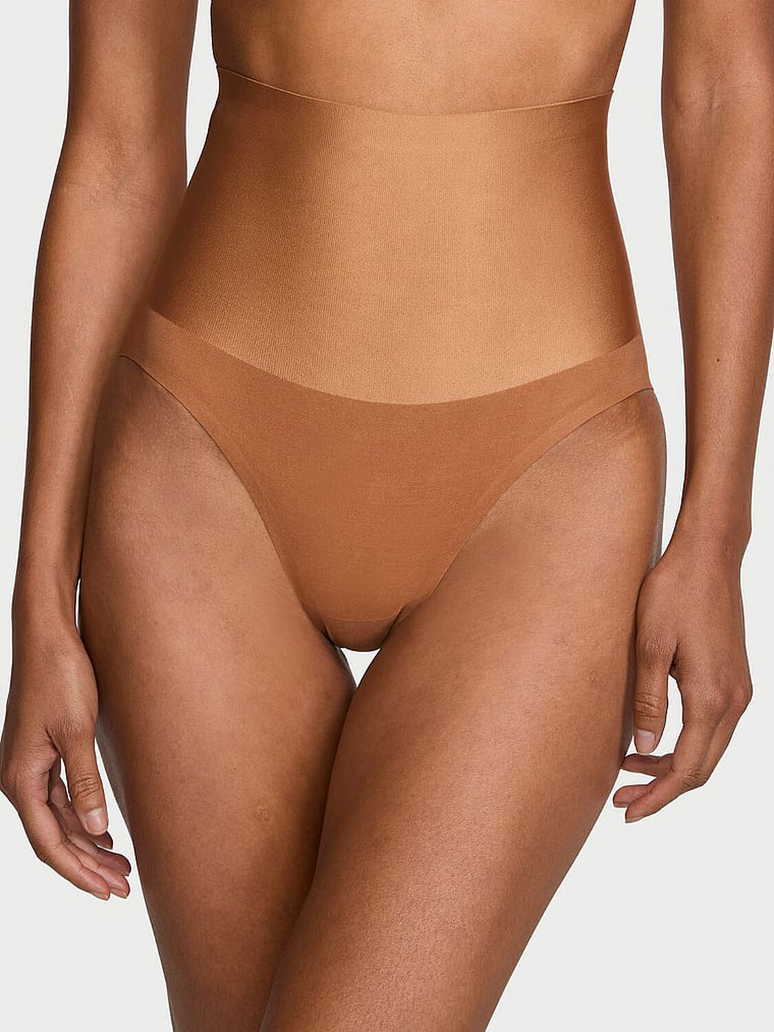 vs Body By Victoria Smoothing Shimmer Brief Panty Caramel 1 of 3 