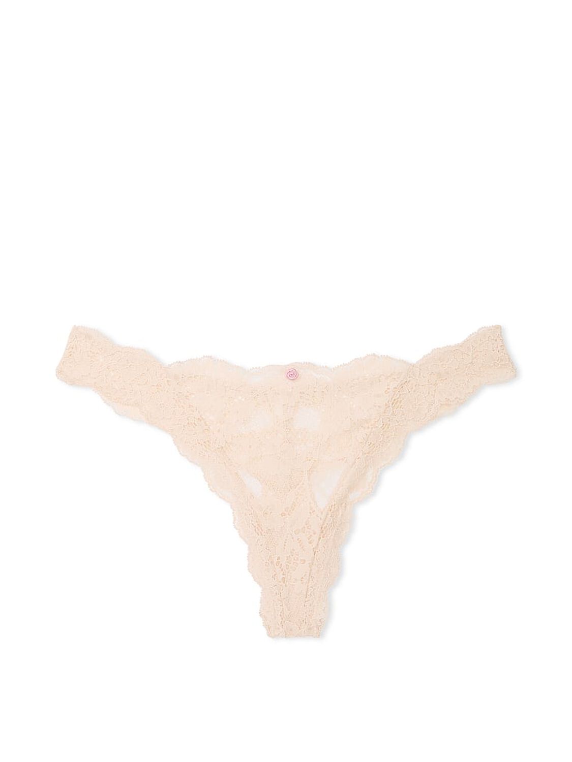 vs Dream Angels Lace Thong Panty Marzipan 3 of 4 