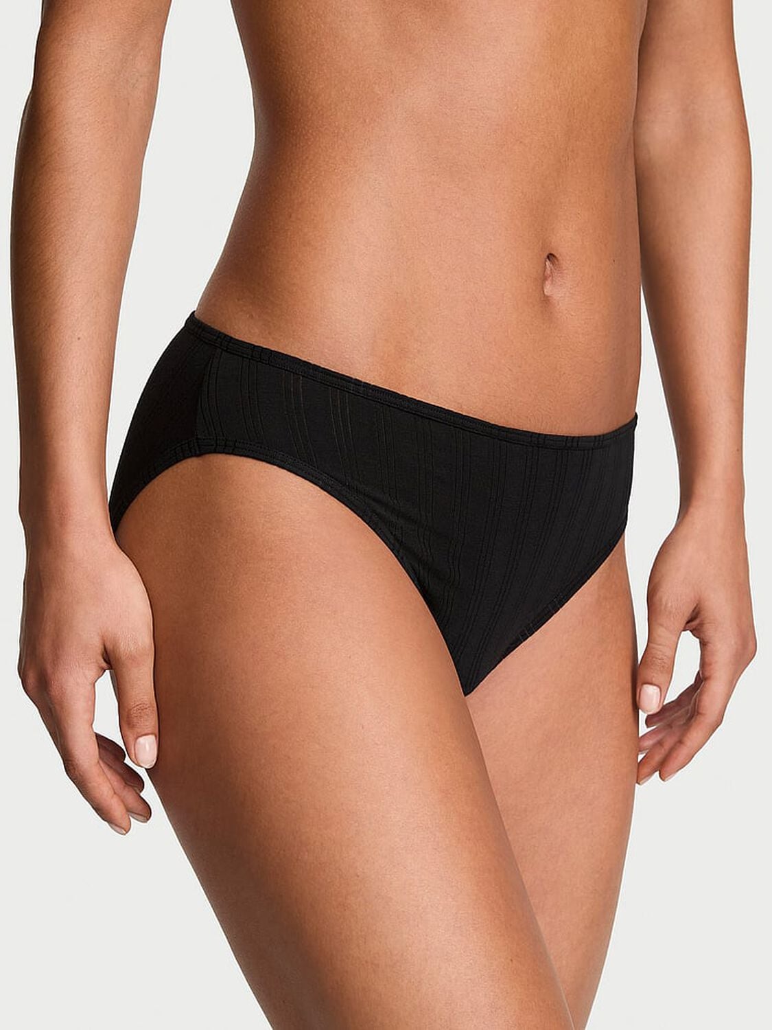 vs Victoria's Secret SoSoft&trade; Modal Ultra-Fine High-Leg Brief Panty Black 1 of 2 