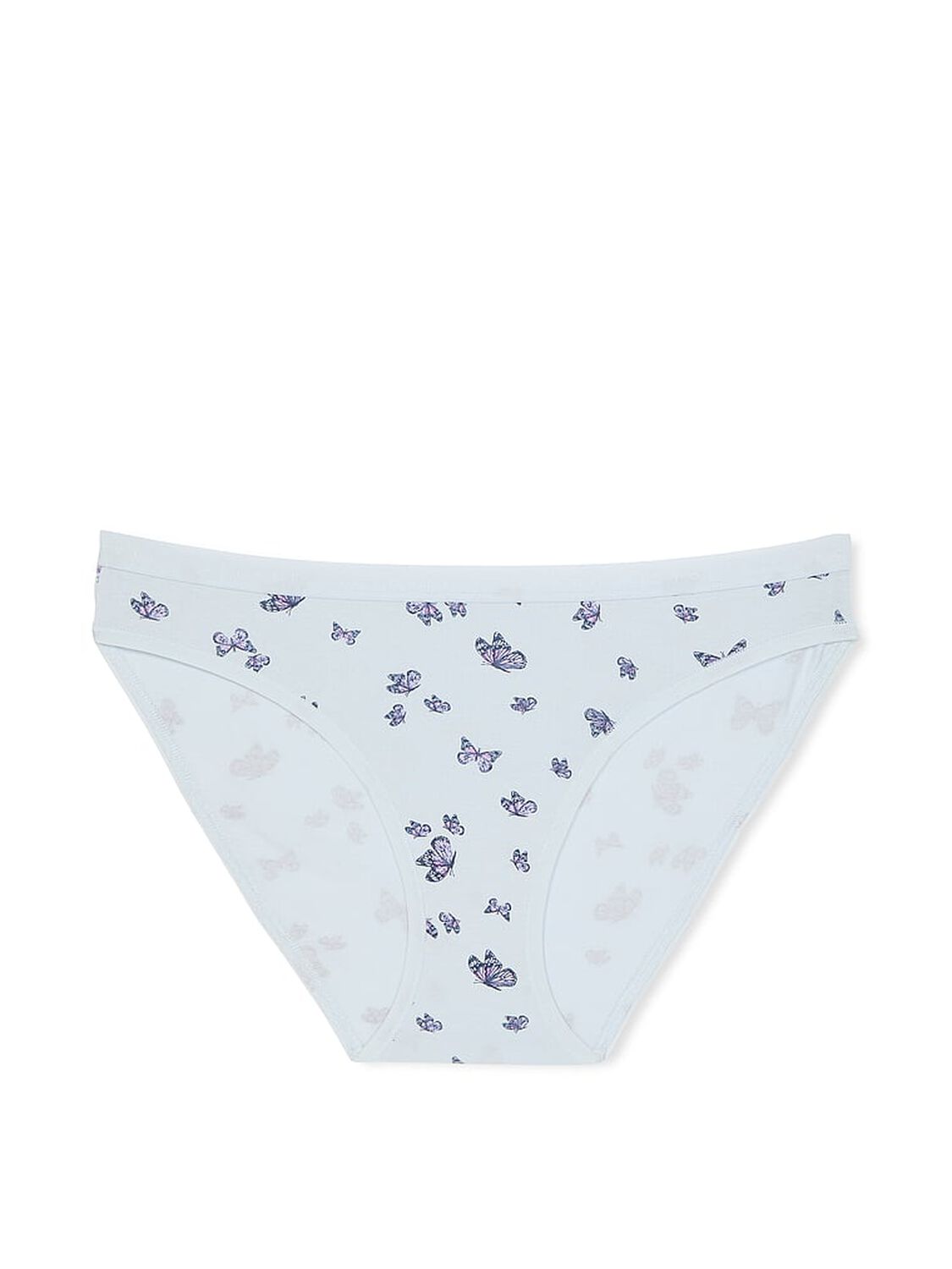 vs Victoria's Secret Stretch Cotton Bikini Panty Palest Blue Butterflies 3 of 3 