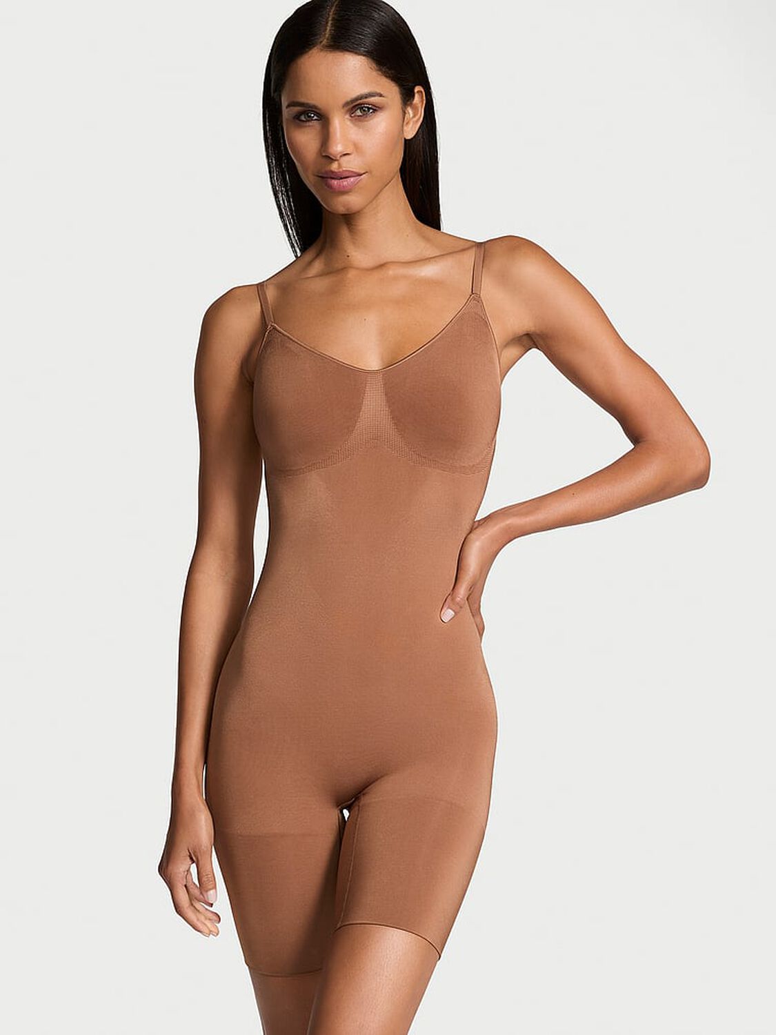 vs Victoria's Secret Shapewear by Victoria SeamlessShaping™ Mid-Thigh Bodysuit 1 of 4 