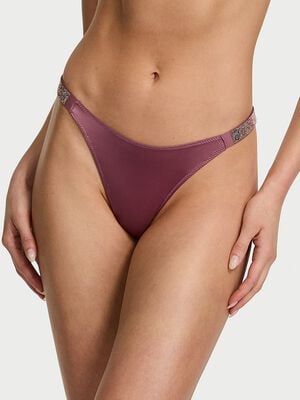 Sunset Ombre Shine Strap Thong Panty