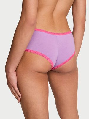 Cotton Lace-Waist Cheeky Panty