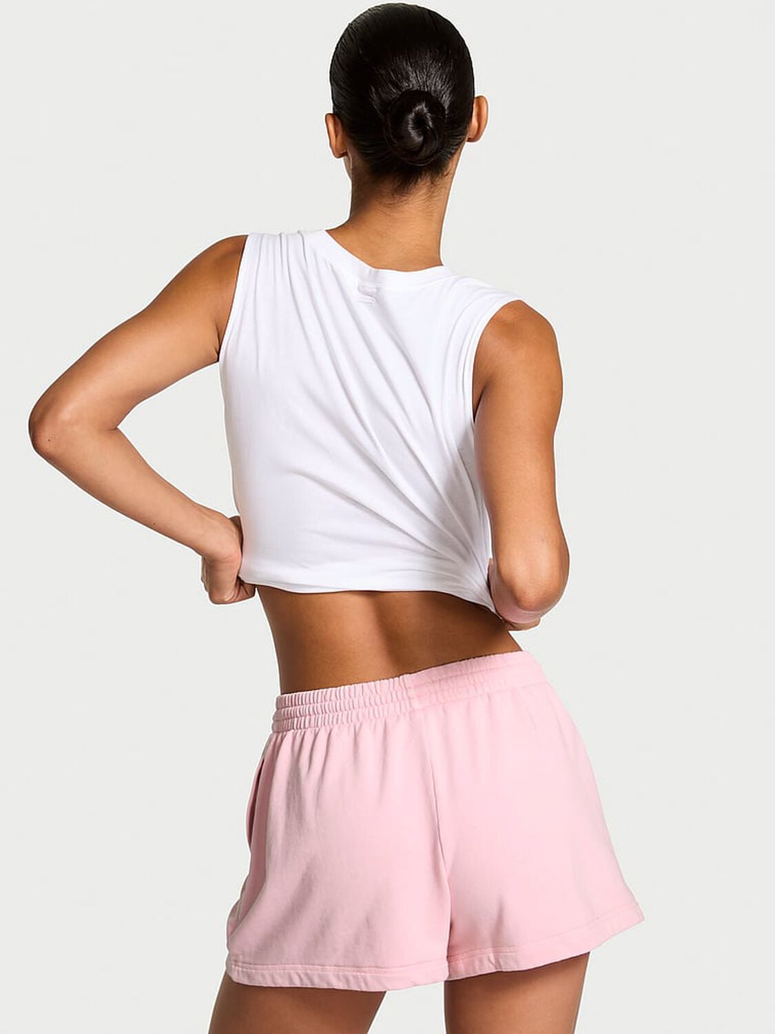 vs Angel Essentials Off-Duty Terry Lounge Shorts Pretty Blossom 2 of 3 