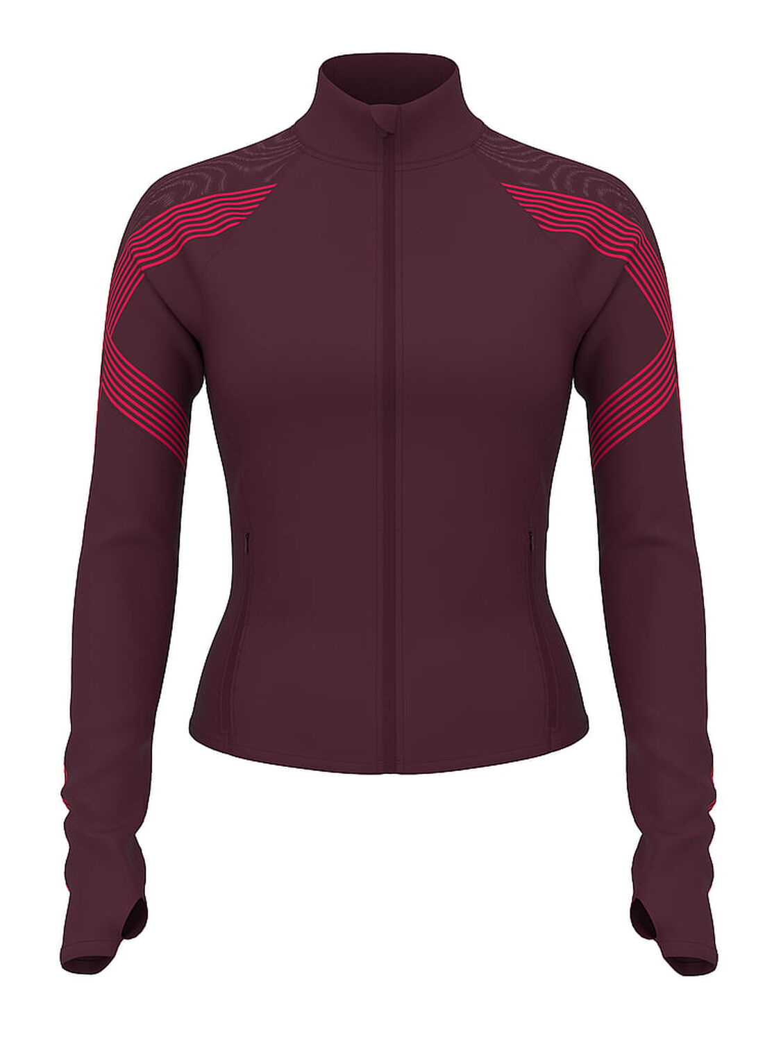 vs Vsx VSX Elevate™ Redefined Contours Full-Zip Jacket Winter Wine 3 of 3 