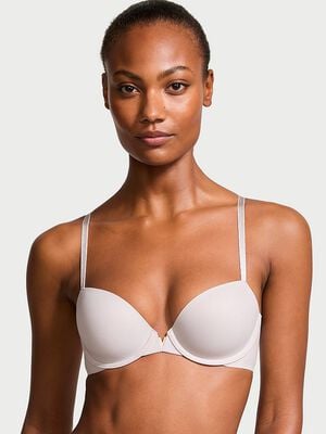 Smooth Lightly Lined Plunge Demi Bra