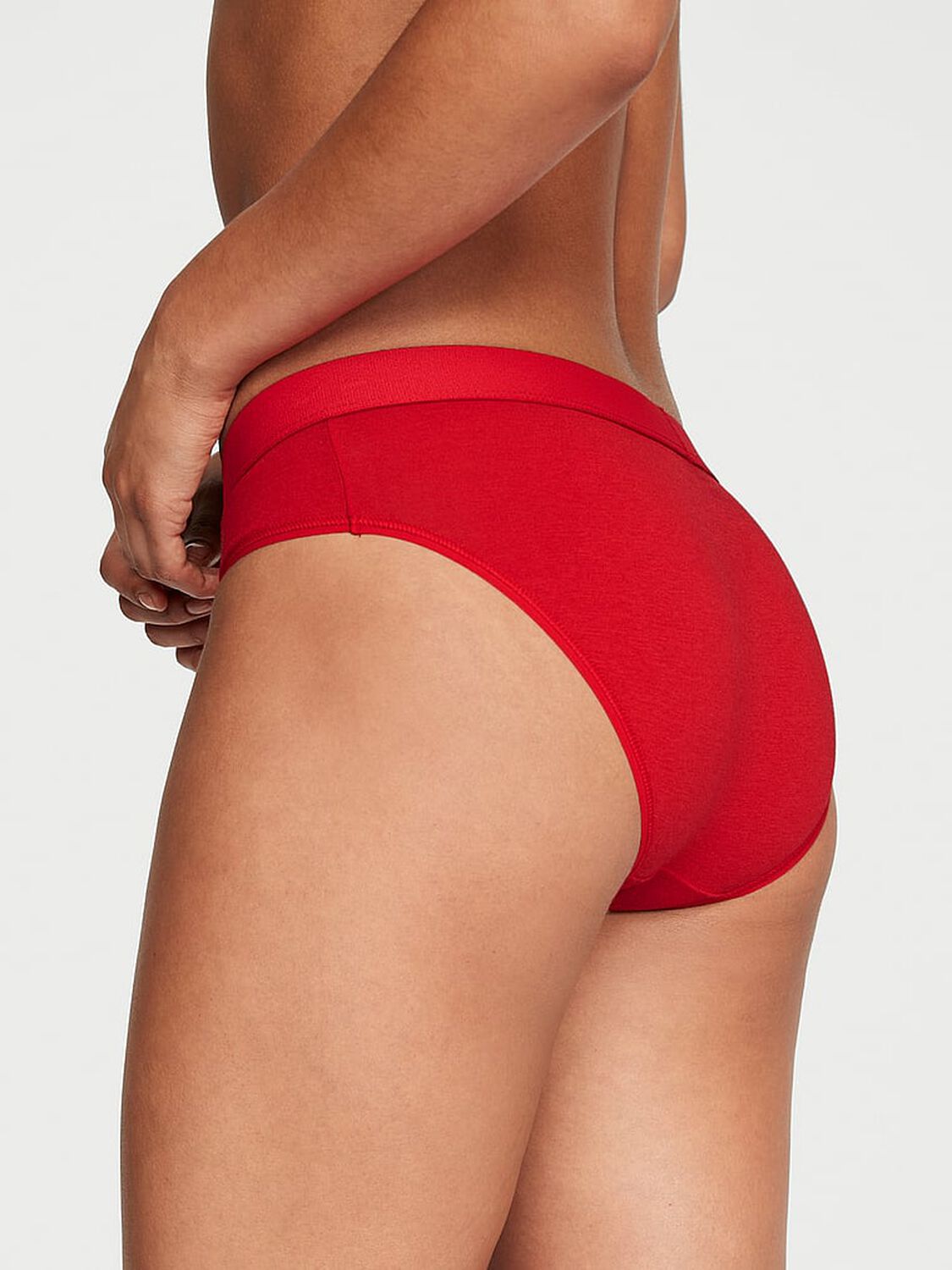 vs Cotton Shine Patch Cotton Hiphugger Panty Lipstick 2 of 4 