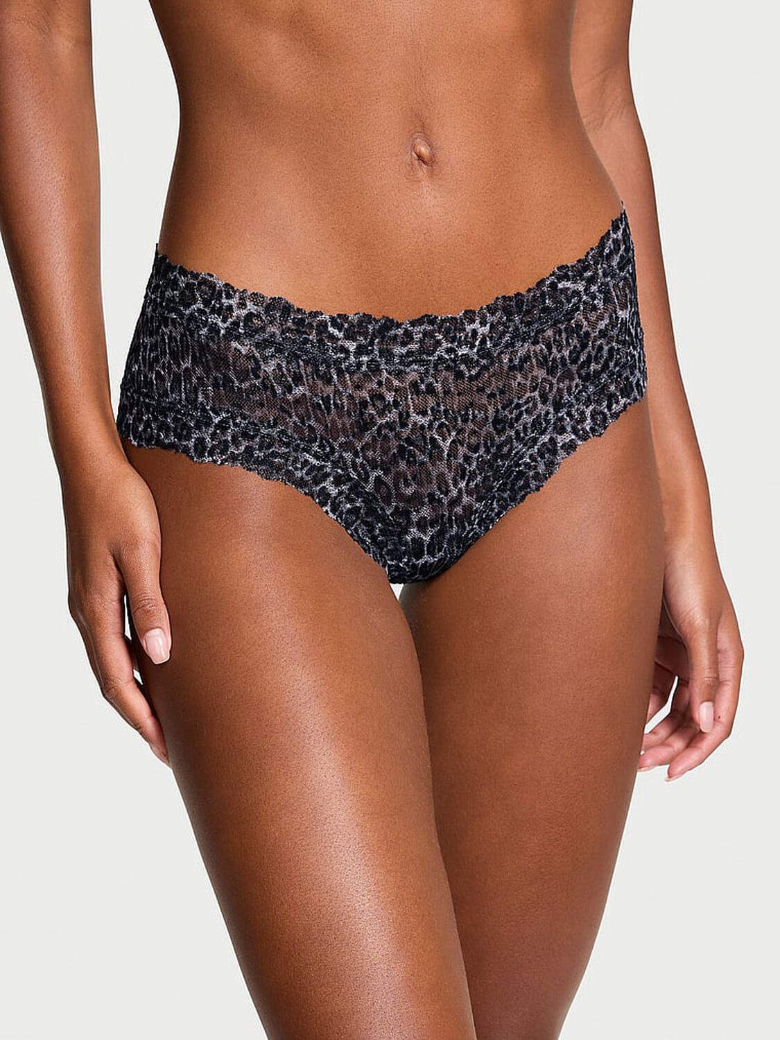 vs The Lacie Lace Cheeky Panty Tornado Grey Leopard 1 of 3 