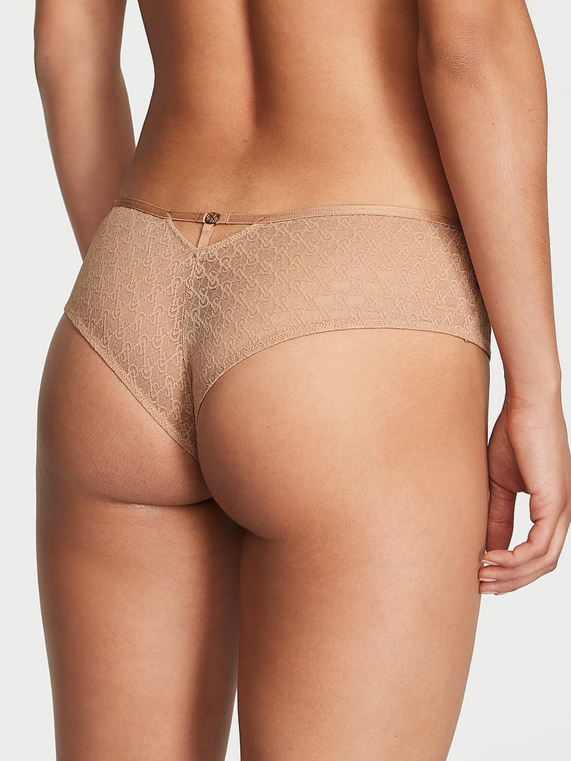 vs Very Sexy Icon by Victoria's Secret Icon Lace Cheeky Panty Praline 2 of 4 