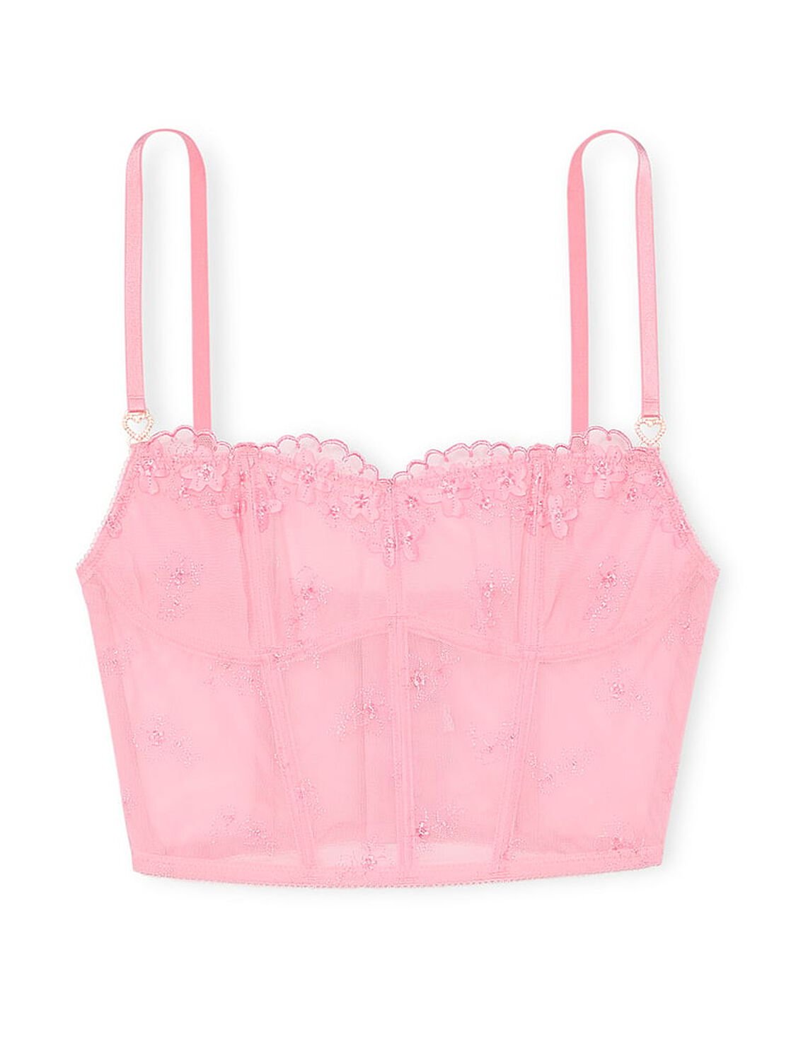 vs Dream Angels Pretty Petals Corset Top Pink Hope 3 of 5 