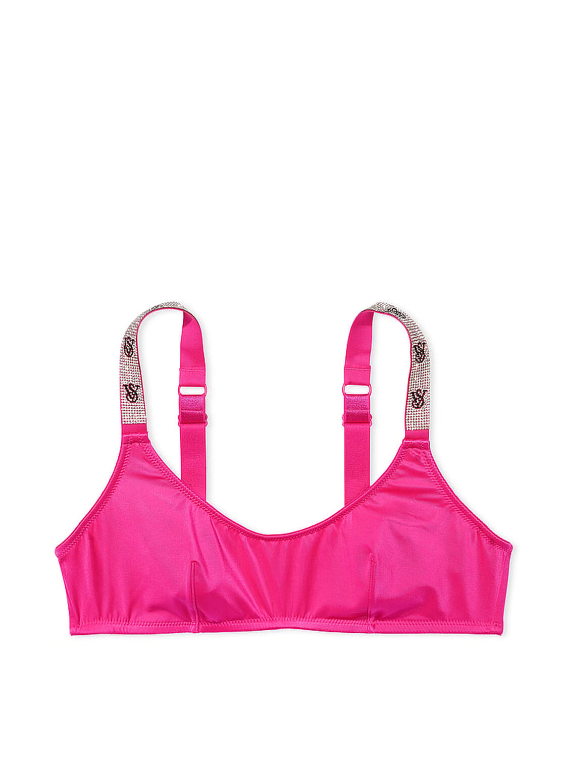 vs Very Sexy Shine Strap Scoop Bralette Hot Pink 3 of 3 