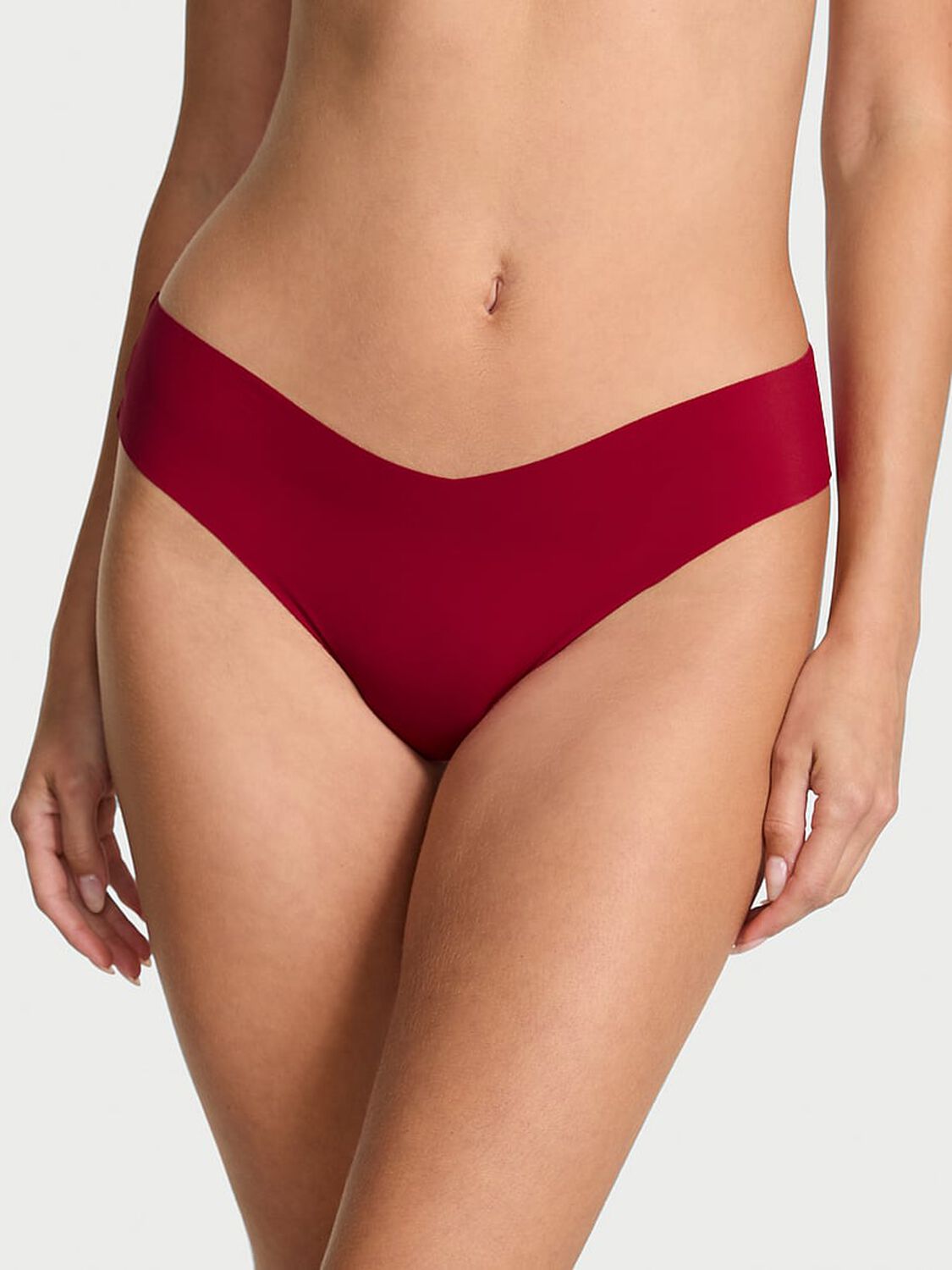 vs No-Show No Show Strappy Thong Panty Red Lacquer 1 of 3 