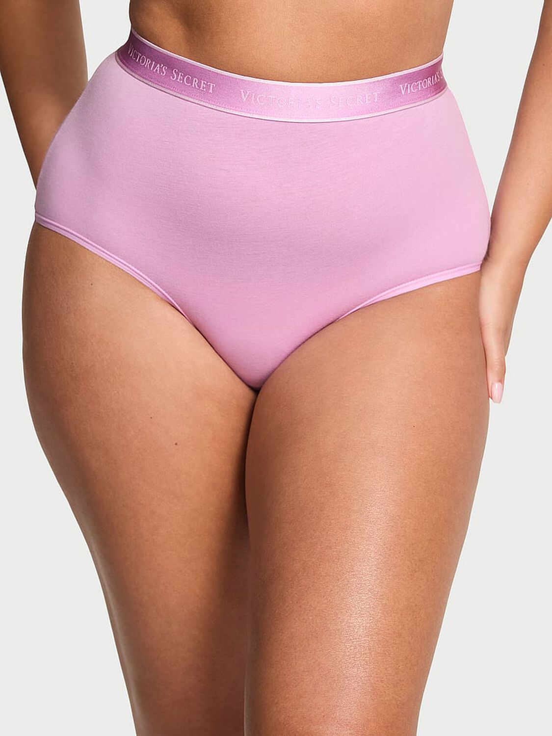 vs Cotton Logo Cotton Modern Brief Panty Bikini Pink 2 of 2 